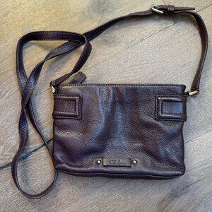 Cole Haan Small Crossbody Adjustable Strap Purse -Deep Purple
